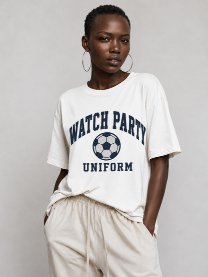 Watch Party Uniform T-Shirt — Soccer Fan Game Day Tee