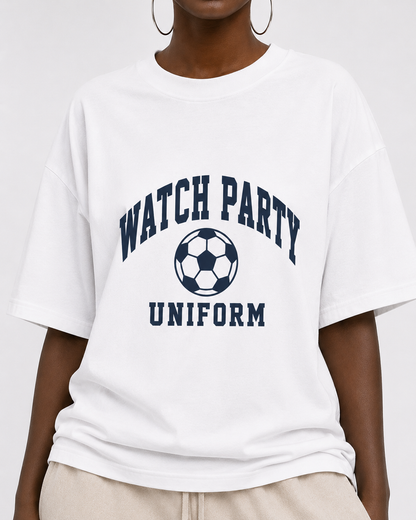 Watch Party Uniform T-Shirt — Soccer Fan Game Day Tee