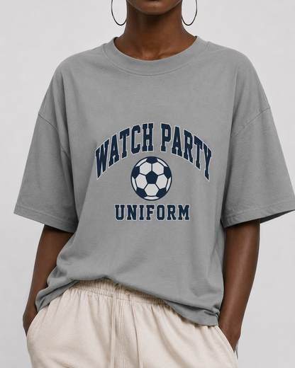 Watch Party Uniform T-Shirt — Soccer Fan Game Day Tee