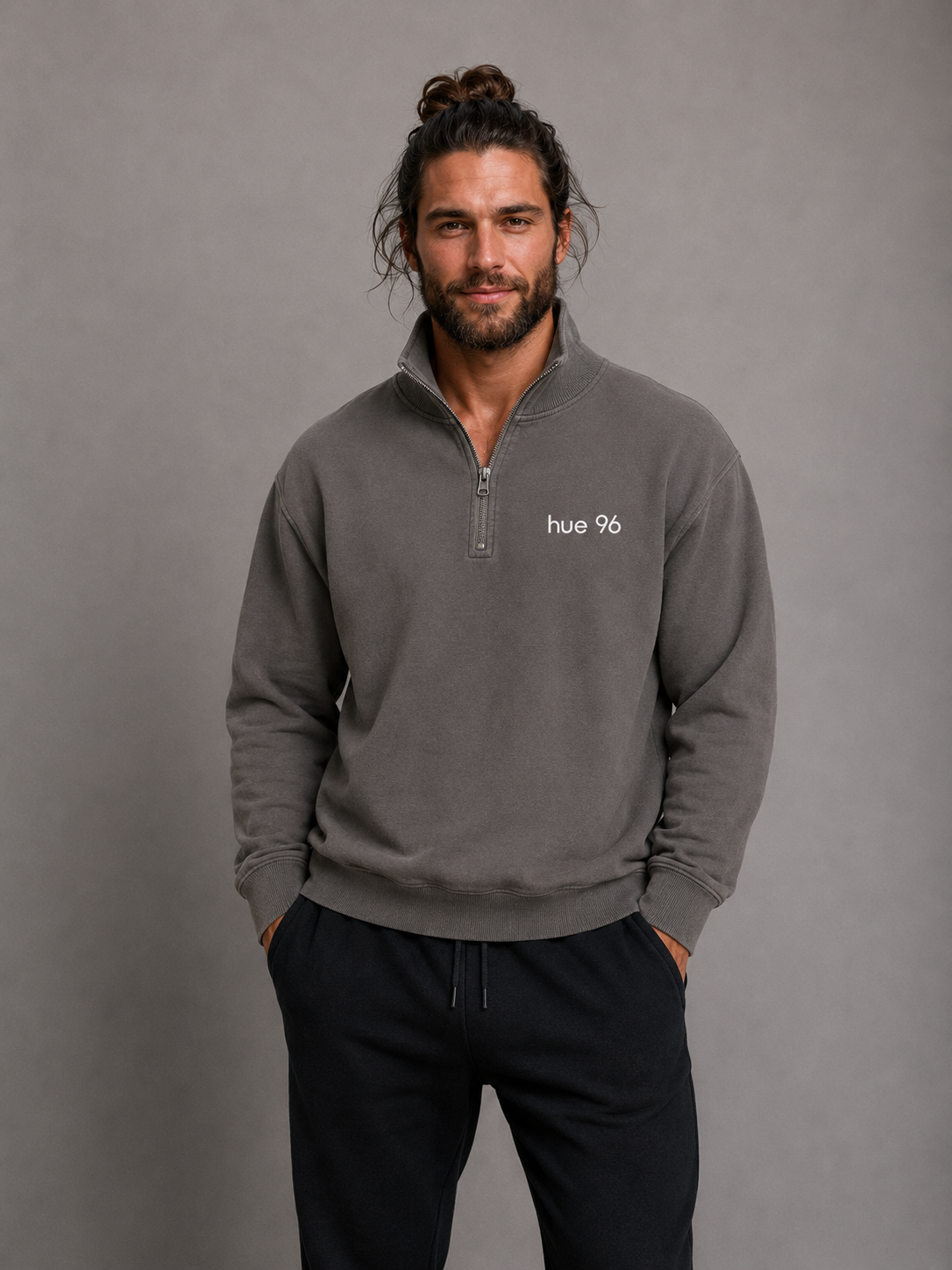 hue 96 "Official Shade" Luxury Half-Zip