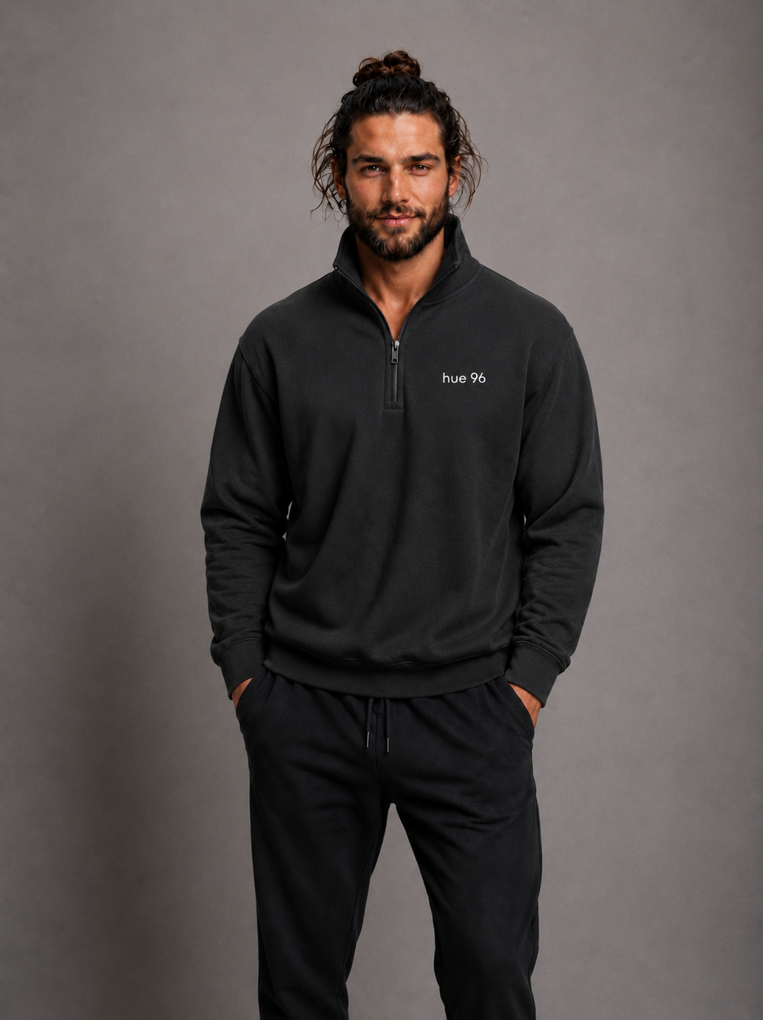 hue 96 "Official Shade" Luxury Half-Zip